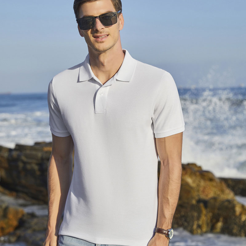 Business casual cotton polo T-shirt – vanci.co