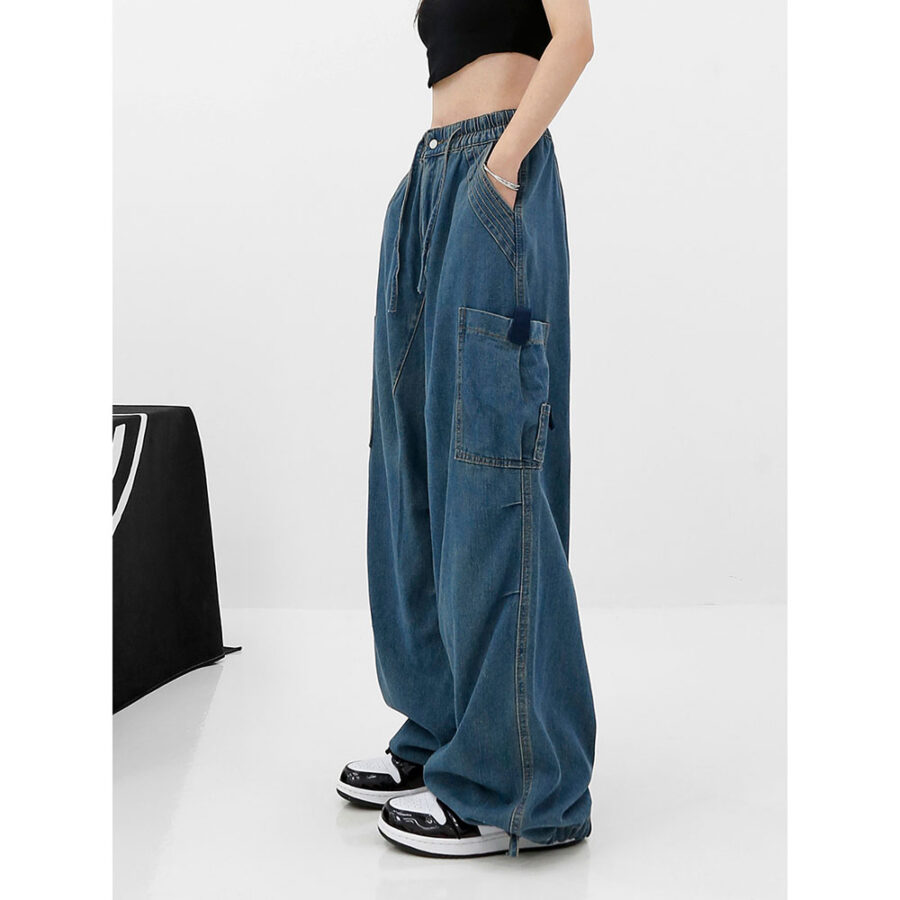 Loose High Waisted Wide Leg Baggy Jeans - vanci.co