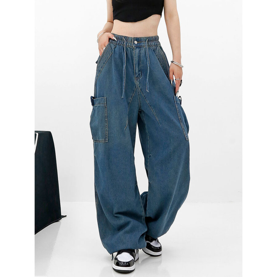 Loose High Waisted Wide Leg Baggy Jeans - vanci.co