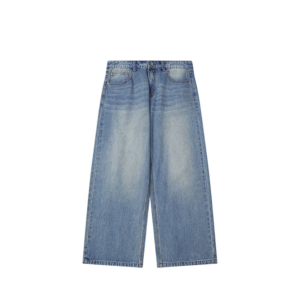 Fall Unisex Washed Wide Leg Baggy Jeans - vanci.co